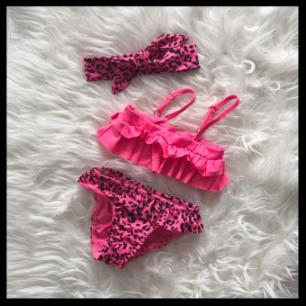 Bikini leopard neon pink